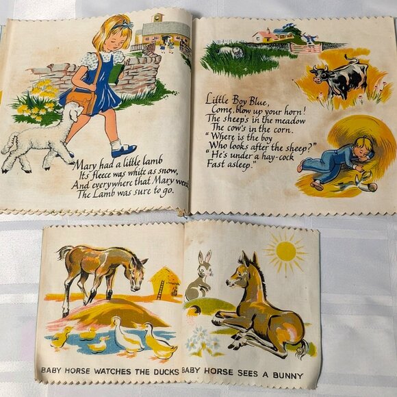 BABY BOOKS BOY BLUE BOOK AND BABY HORSE CLOTH BOOK LOT KIDS CHILDREN VINTAGE - Picture 8 of 14